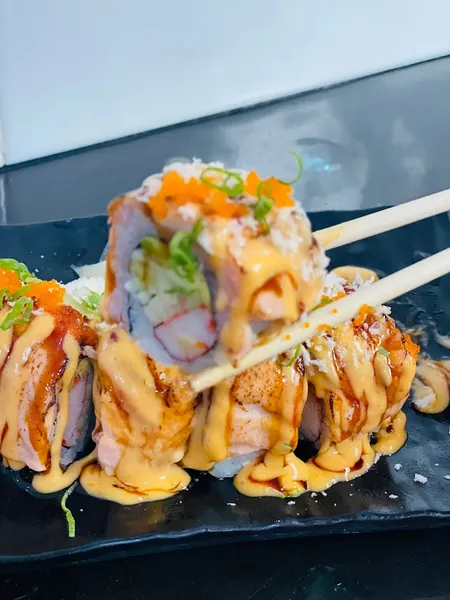 chicken roll Poke and Roll Sushi