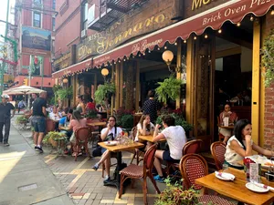 outdoor dining in Little Italy NYC