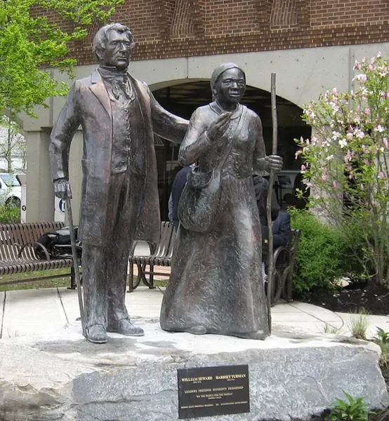 Historical sites Harriet Tubman and William Seward Statue