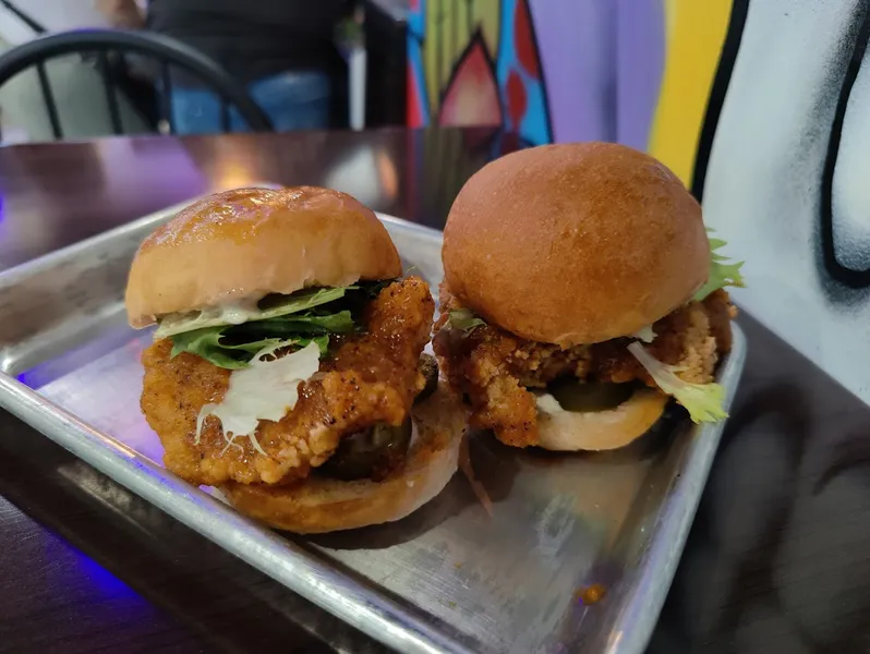 chicken sandwiches Three Lives in Downtown