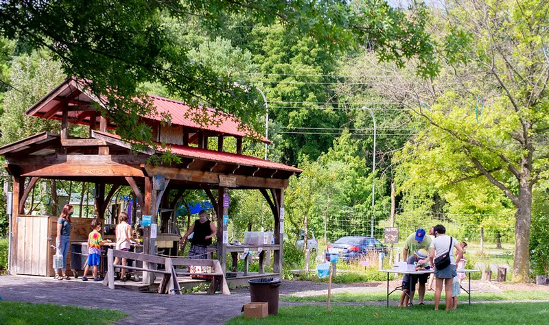 Places for sunsets Ithaca Children's Garden