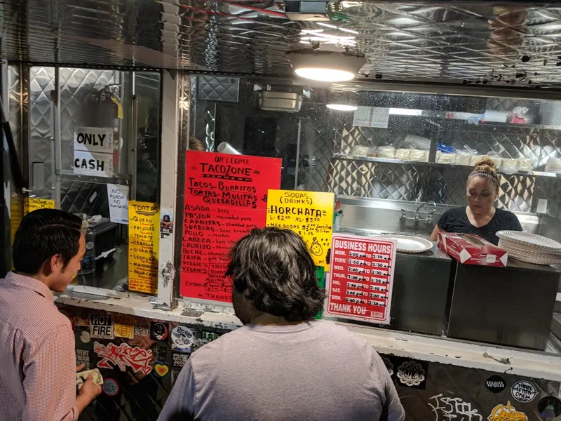 mexican restaurants Taco Zone Truck