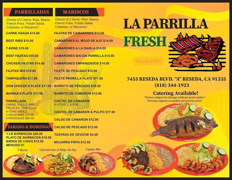 mexican restaurants La Parrilla Fresh