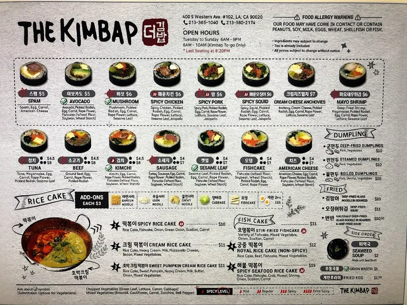 restaurants The Kimbap