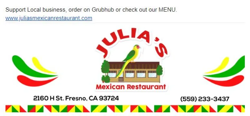 Spanish restaurants Julia's Mexican