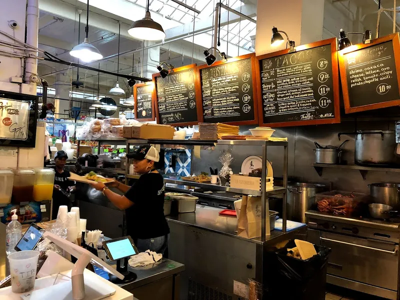 Tacos restaurants La Tostaderia in Downtown Los Angeles