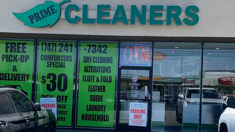 dry cleaning Prime Cleaners