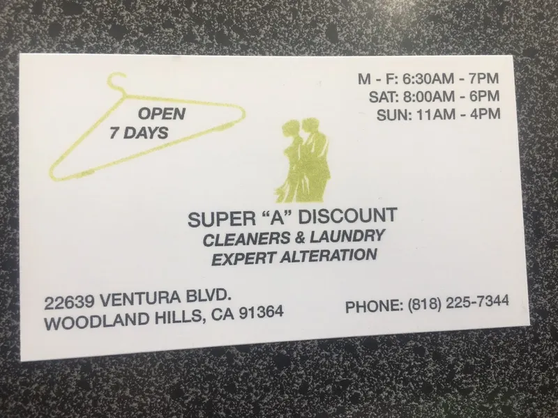 Super A Discount Cleaners, Laundry, Alterations & Tailoring