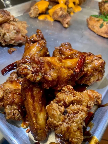 roasted chicken Shlap Muan Chicken Wings