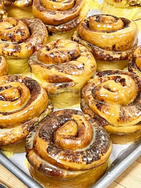 cinnamon rolls Spudnuts Donuts