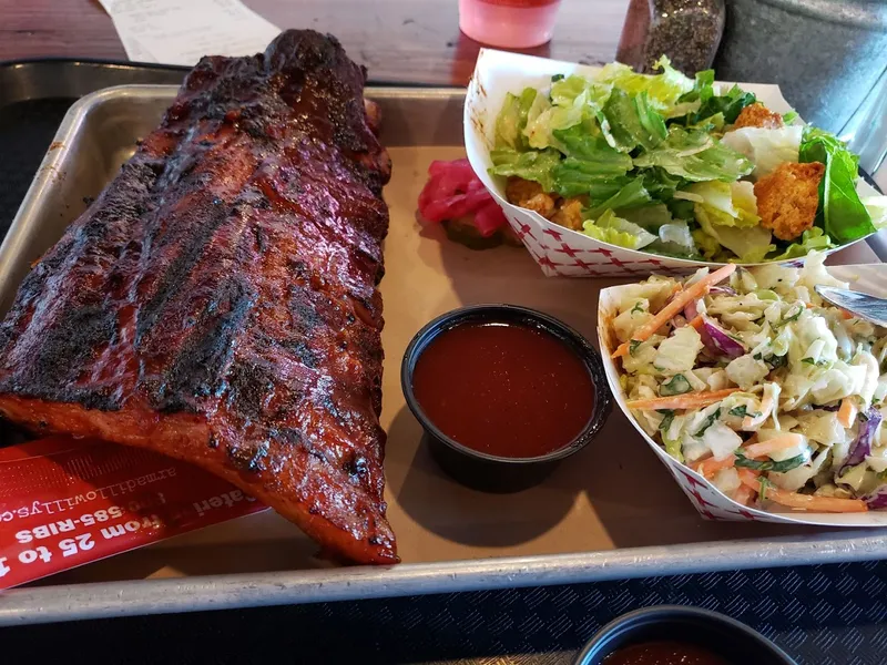 ribs Armadillo Willy's Texas BBQ