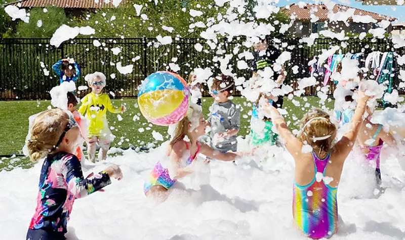 kids birthday parties Fresno Foam Party