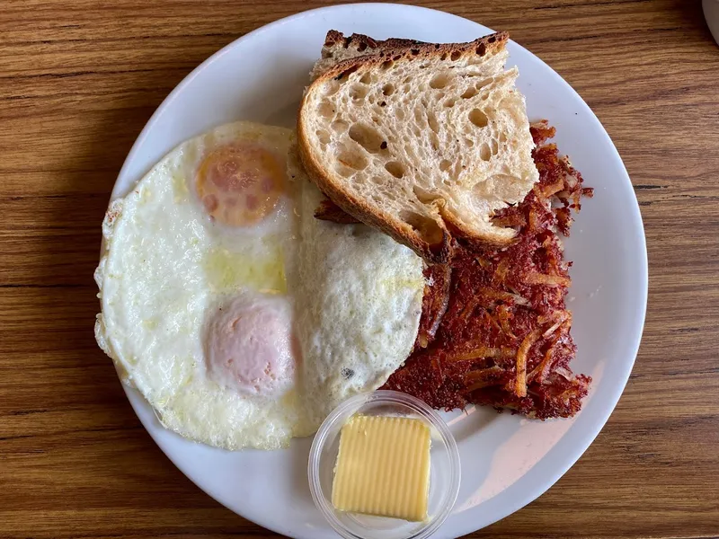 fried eggs Clark Street Diner