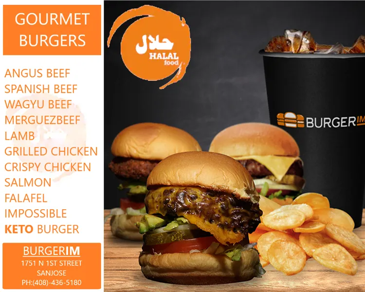 lamb BurgerIM Gourmet Burgers (Halal)