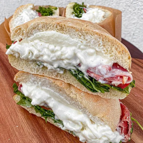 caprese sandwich Burrata House