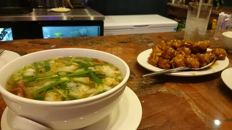 chicken rice soup Lotus Garden Restaurant