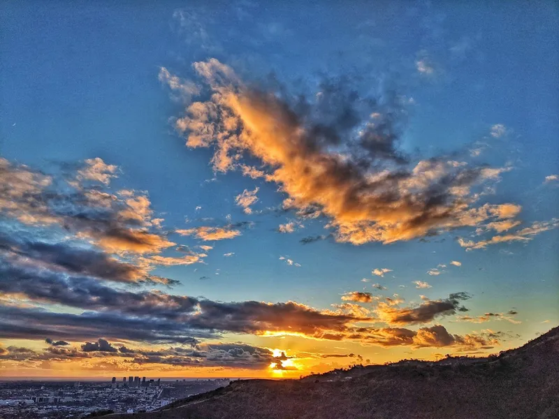 Places for sunsets Runyon Canyon Park