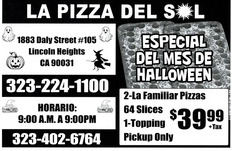 pizza places La Pizza Del Sol