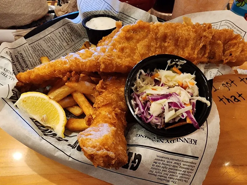 fish and chips Bubba Gump Shrimp Co.