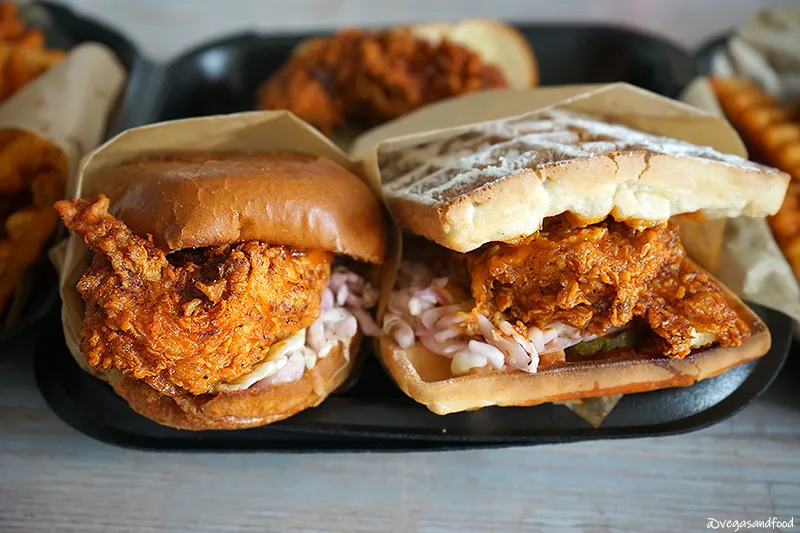 chicken sandwiches Stark's Hot Chicken