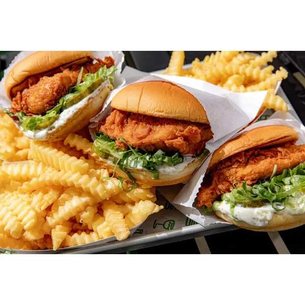 chicken sandwiches Shake Shack Encino Courtyard