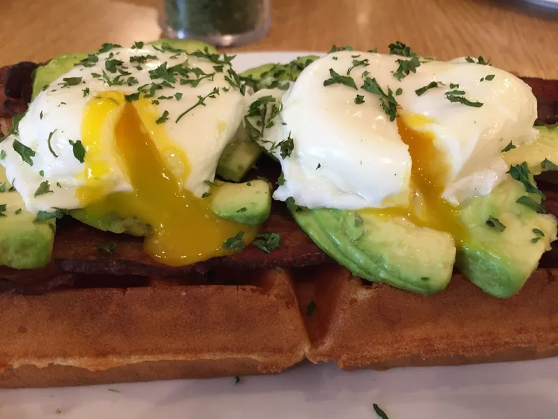 egg sandwich More Than Waffles