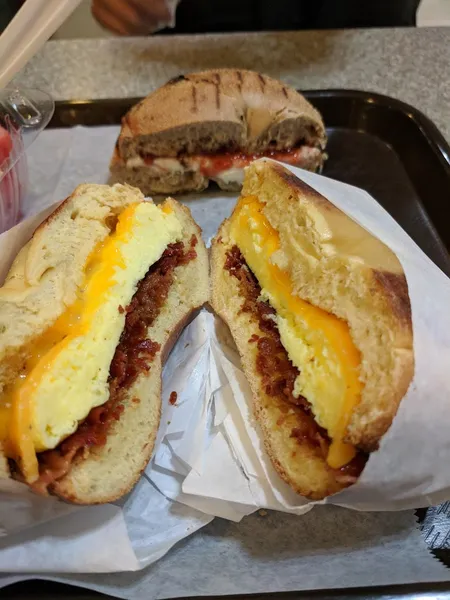 egg sandwich City Bagels