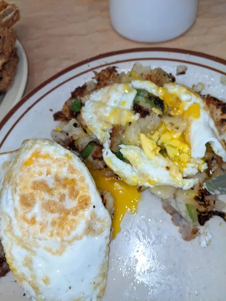 fried eggs C J's Cafe