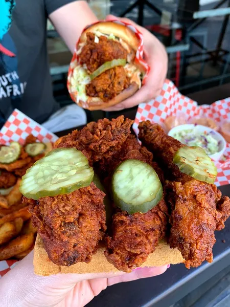 fried chicken The Red Chickz in Downtown Los Angeles