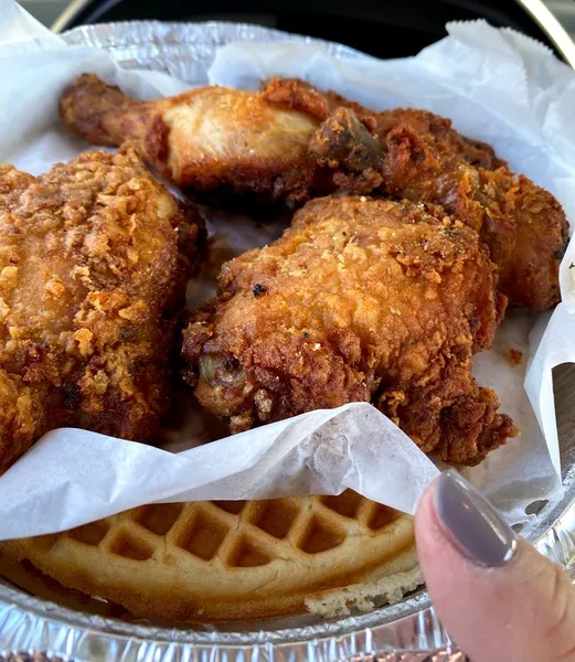 fried chicken Chicken-n-Waffles