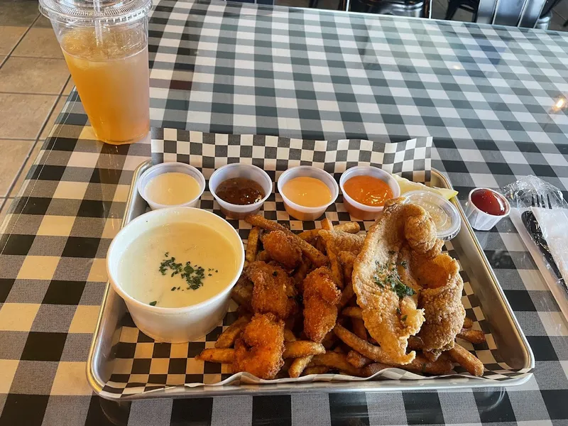 clam chowder Golden Catch Fish and Chips