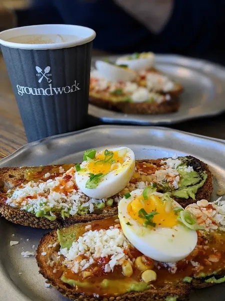 avocado toast Groundwork Coffee Co.