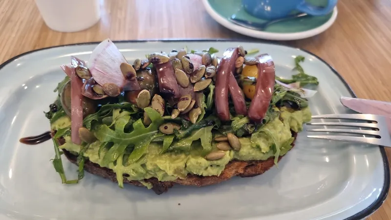 avocado toast Tiago Coffee Bar + Kitchen in Hollywood