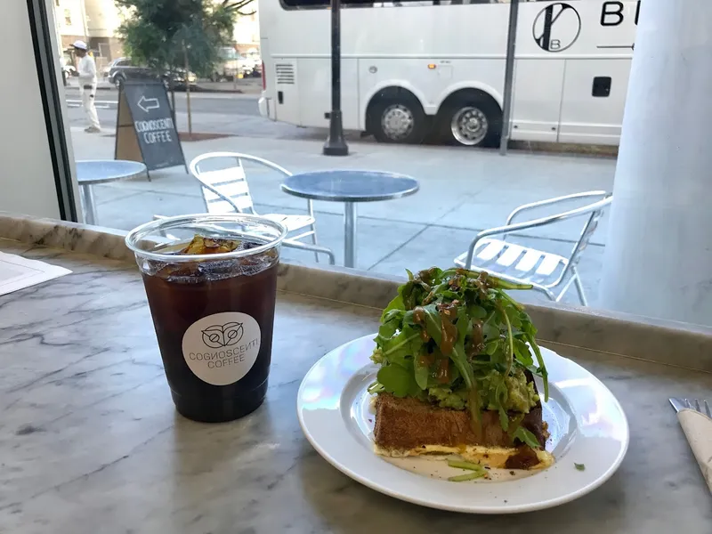 avocado toast Cognoscenti Coffee - DTLA