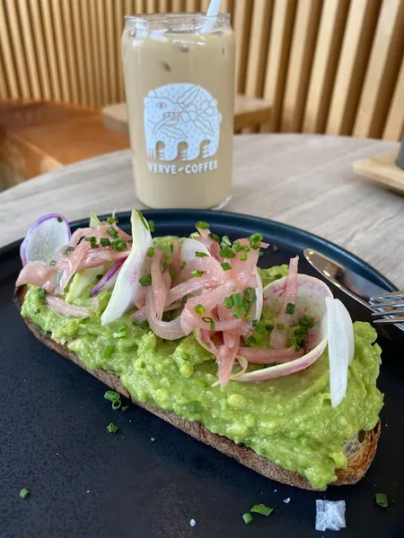 avocado toast Verve Coffee Roasters