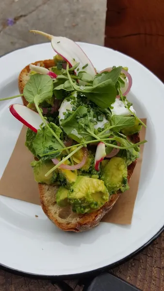 avocado toast Groundwork Coffee Co. in Downtown Los Angeles