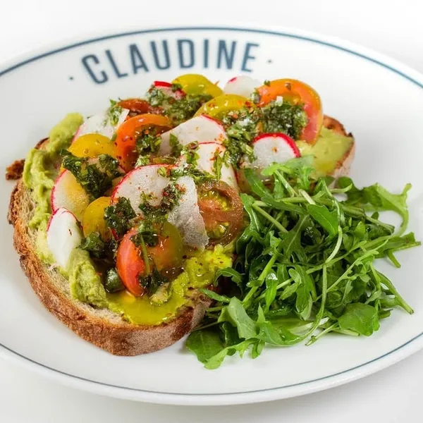 avocado toast Claudine Artisan Kitchen & Bakeshop