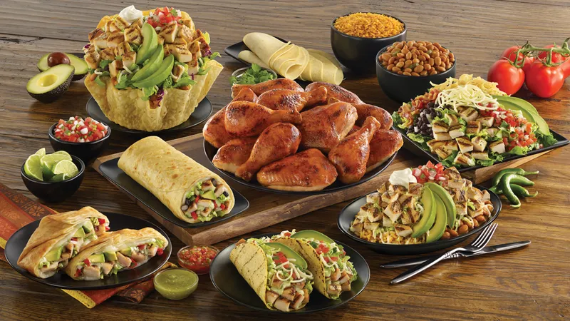 chicken fajitas El Pollo Loco