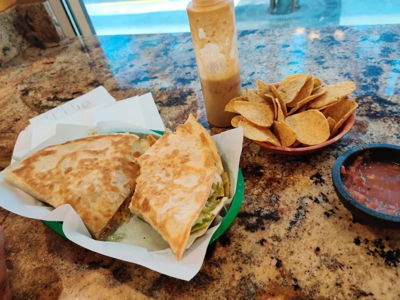 chicken quesadilla La Victoria Taqueria