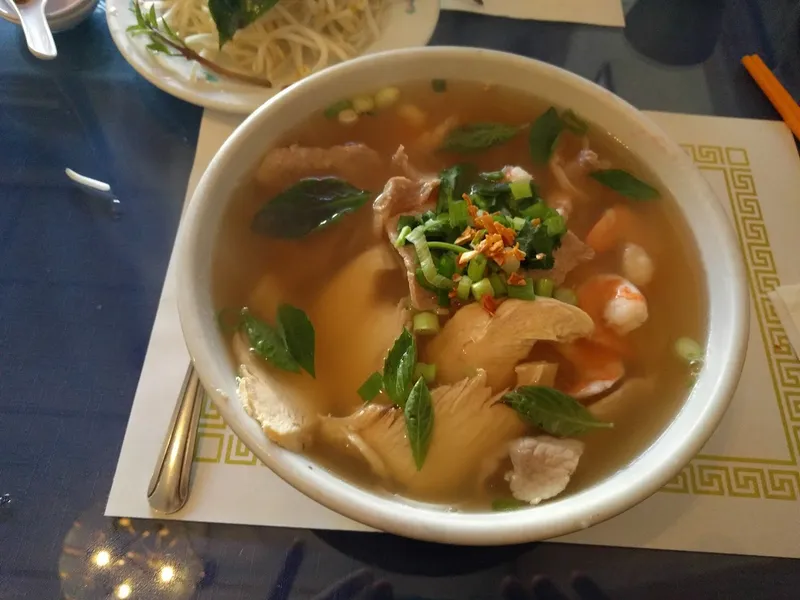 chicken rice soup Mai's Vietnamese Restaurant