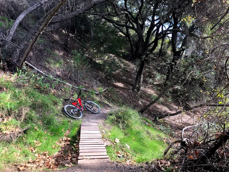 Kid-friendly bike trails Sullivan Canyon Park