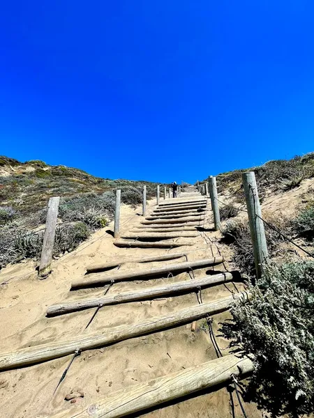 Kid-friendly bike trails Sand Ladder at Baker Beach