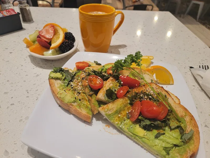 avocado toast Swami's Café Downtown