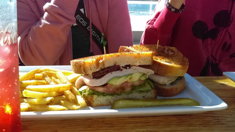 turkey burgers PB Shore Club in Pacific Beach