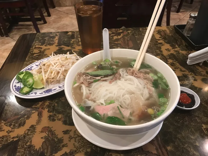 chicken rice soup PHỞ XPRESS in Downtown San Diego