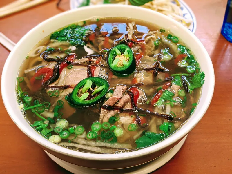 chicken rice soup Phở Time