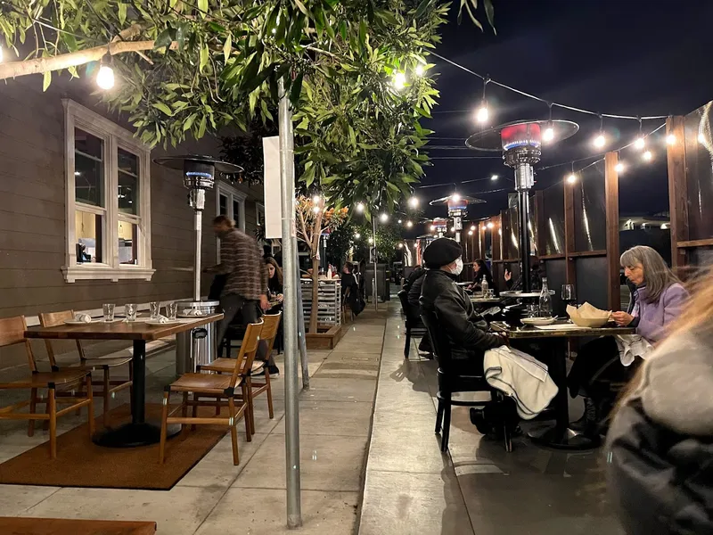 outdoor dining Flour + Water in Mission District