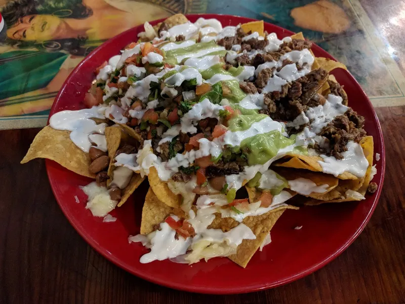 Nachos La Cumbre Taqueria SF in Mission District