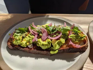 avocado toast in Mission District San Francisco