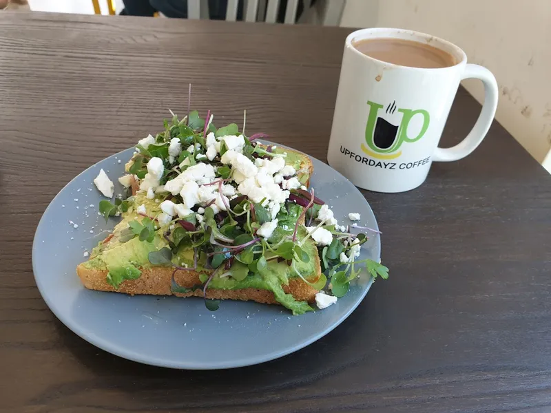 avocado toast UPFORDAYZ Coffee, Tea & Juice